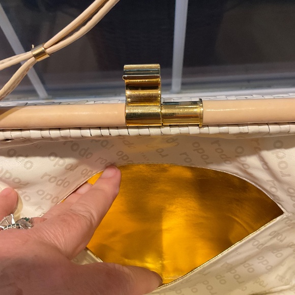 VTG Rodo Italy Woven Wicker Purse - Picture 4 of 6